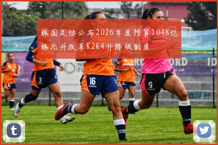 韩国足协公布2026年度预算1048亿韩元并改革K2K4升降级制度